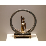 瑜珈人物 y15379 立體雕塑.擺飾-人物立體擺飾-西式人物 *